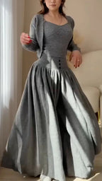 Cardigan Camisole & Wide-Leg Pants Set