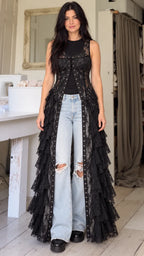 Lace Corset Vest Tops