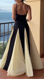 Two‑Tone Spaghetti Strap Gown