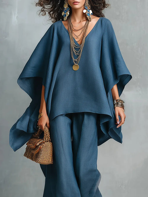 Bohemian Blue Relaxed Suit